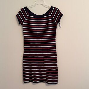Tommy Hilfiger Navy Striped Mini Dress